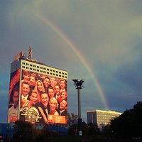 Warsaw #Warszawa #rainbow #tecza