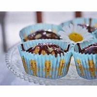 My #lemon #cupcakes with #blackcurrant #jam and #chocolatecovered 