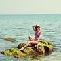 Hello #sun #holiday #beach #stones #sea #sunny #relax #Sozopol #polishgirl #fit #freetime #smile #hat #sunbathing