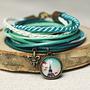 Moje ulubione kolory :) #handmade #bracelet #doublewrap #Paris #mint #giftidea #etsy #turkus #turquoise #jewellery #new