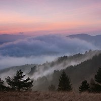 Małe Pieniny at dusk