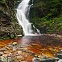 the highest waterfall in the polish part of the karkonosze mountains