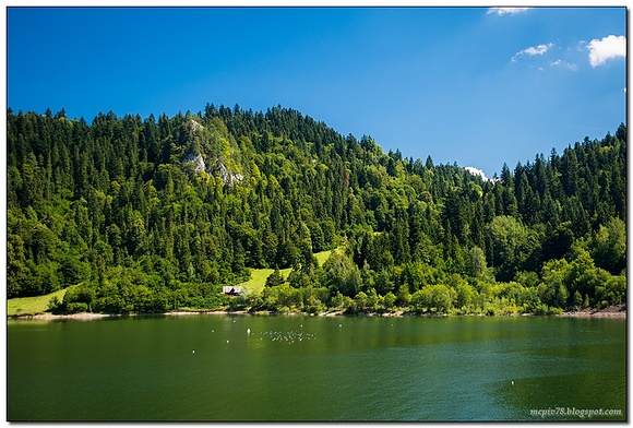 Pieniny: nad jez. Czorsztyńskim.