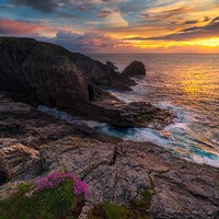 Malin Head o zachodzie