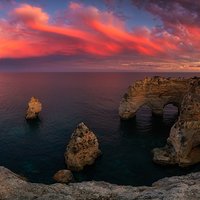 Magiczna panorama z Algarve - Portugalia