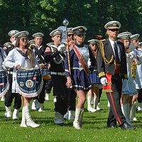 Musztra Paradna Młodzieżowej Orkiestry Dętej Żeglugi Śródlądowej z Kędzierzyna - Koźla w Zembrzycach