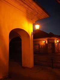 Stary Sącz nocą