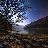 Nocne Glendalough w Irlandii