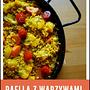 Paella z warzywami wg. hiszpańskiego przepisu.