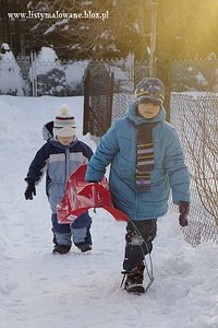 Niektórzy kochają zimę w marcu