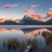 Panorama z Vermilion Lake - Kanada