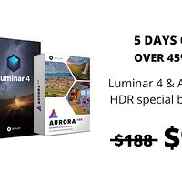 Luminar 4 + Aurora HDR - 45% OFF - Wyprzedaż na koniec lata!