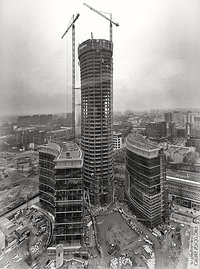 Warsaw Spire under construction