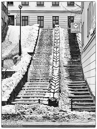 Winter stairs