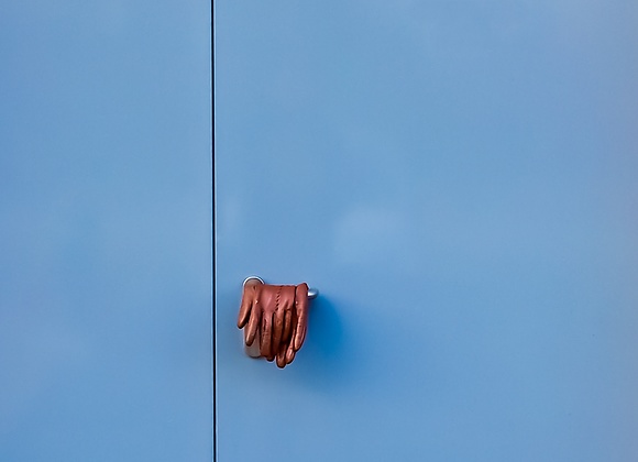 Blue door