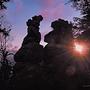 Sunset in the Stolowych Mountains