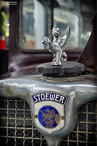 Stoewer badge and hood ornament