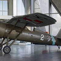 Polish fighter plane PZL P.11c.