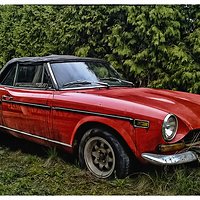 Junked Fiat 124 Sport Spider