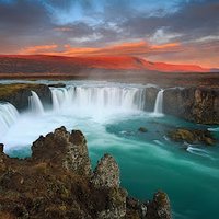 Goðafoss - wodospad bogów