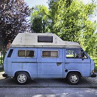 Blue VW RV