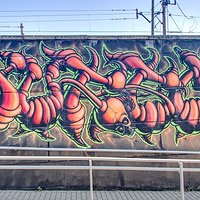 Another mural near the train station