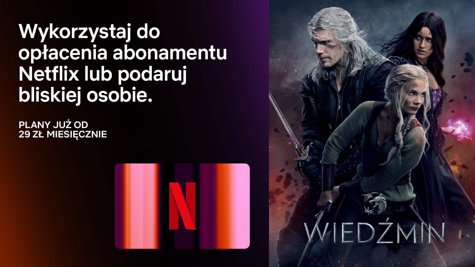 wiedźmin 3 sezon na netflix