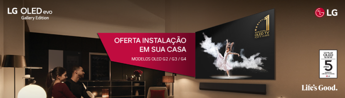 LG Oled Gallry 01 abril a 30 setembro de 2024. Promoção nos produtos assinalados.