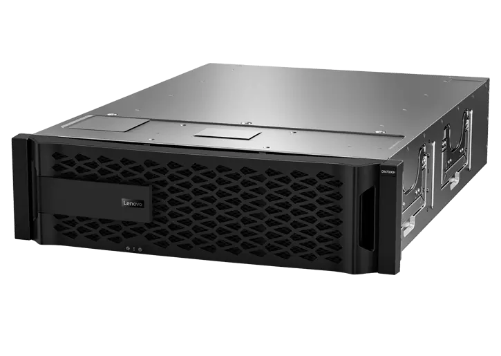 Lenovo ThinkSystem DM Series All-Flash Array - front facing left 