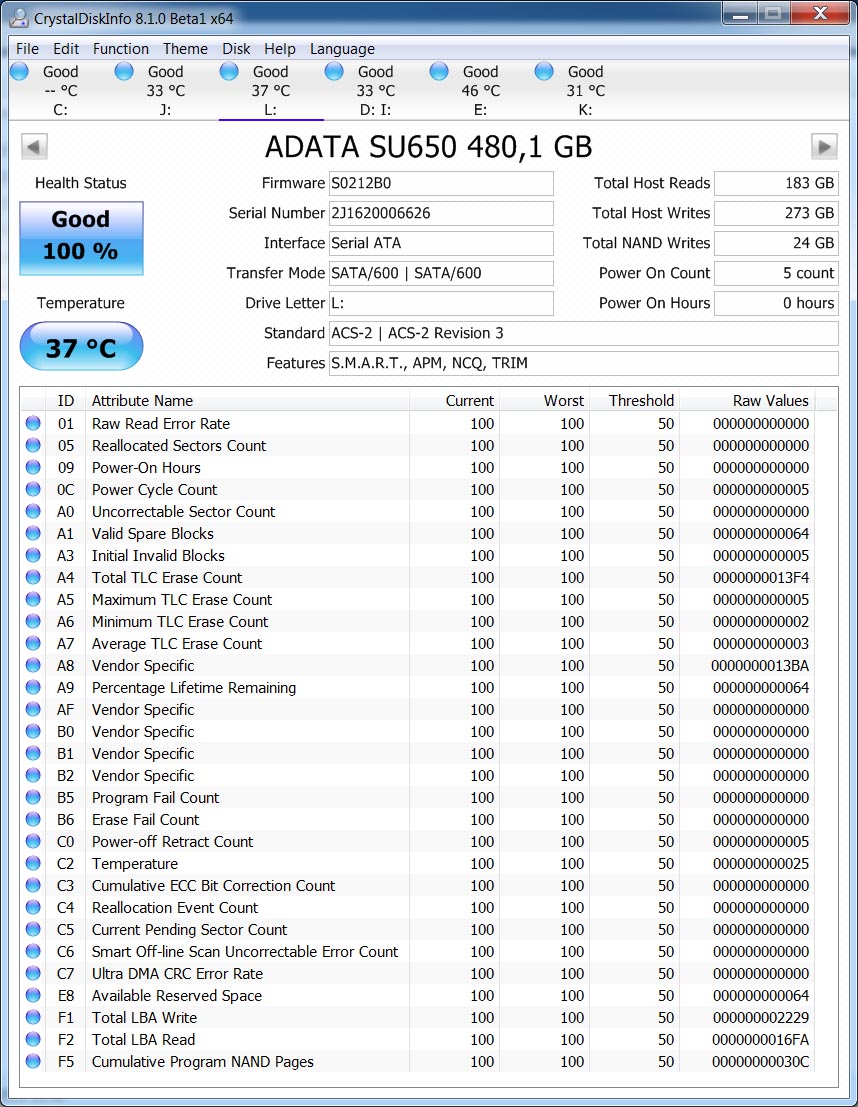 ADATA Ultimate SU650 480GB (ASU650SS-480GT-R)