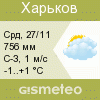 GISMETEO: Погода по г.Харьков