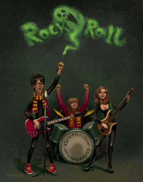 Gryffindor, we will rock you tonight!
---------
 (  ,      )