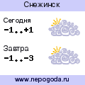 Прогноз погоды в городе Снежинск