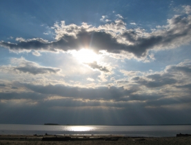 Beach on the Ob Sea