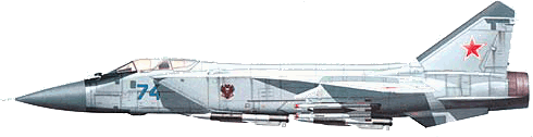 MiG-31B side 74. 1995