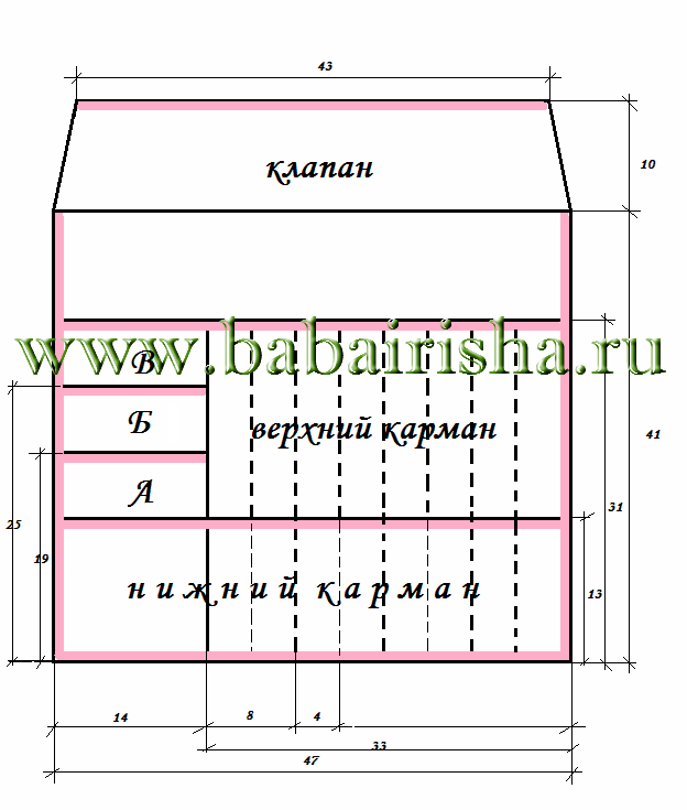 чехол для спиц, чертеж