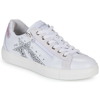 Skor Dam Sneakers NeroGiardini E306504D-707 Vit / Silver / Rosa