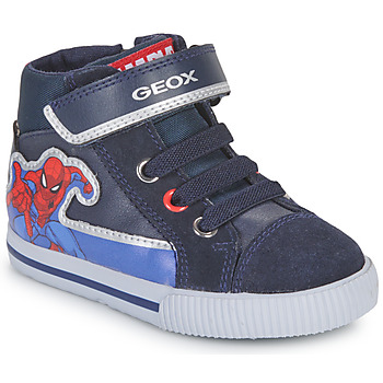 Skor Pojkar Höga sneakers Geox B KILWI BOY D Marin / Röd