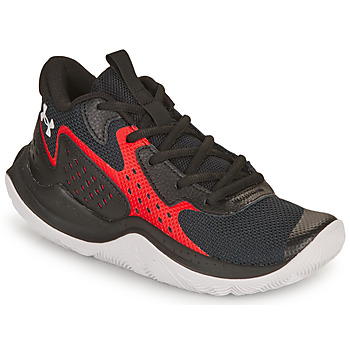 Skor Barn Basketskor Under Armour UA GS JET' 23 Svart / Röd / Vit