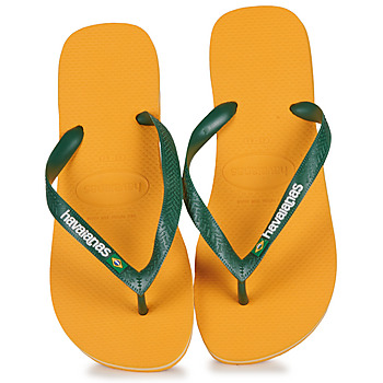 Čevlji  Japonke Havaianas BRASIL LOGO Rumena / Zelena