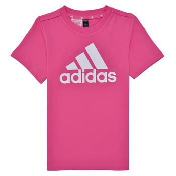 Oblačila Deklice Majice s kratkimi rokavi Adidas Sportswear Essentials Logo T-Shirt Rožnata / Bela