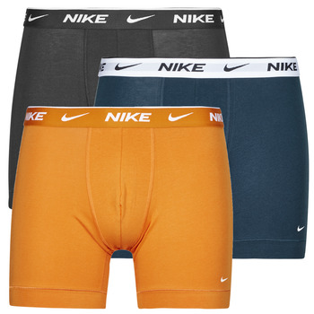 Spodná bielizeň Muž Boxerky Nike EVERYDAY COTTON STRETCH X3 Čierna / Námornícka modrá / Oranžová