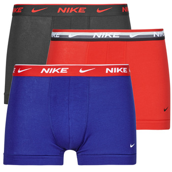 Spodná bielizeň Muž Boxerky Nike EVERYDAY COTTON STRETCH X3 Čierna / Modrá / Červená