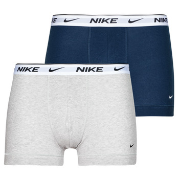 Spodná bielizeň Muž Boxerky Nike EVERYDAY COTTON STRETCH X2 Modrá / Šedá