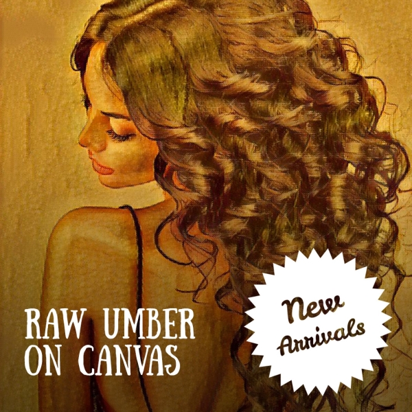 Raw Amber on Canvas effect