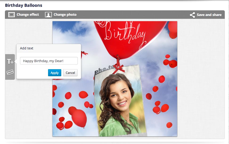 How to make birthday greeting cards. Adding custom text to a birthday card online.