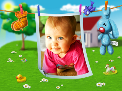 Baby photo frame for Children's Day