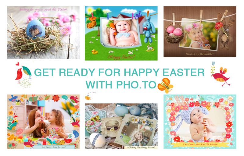 How to design cute Easter photo cards online and for free