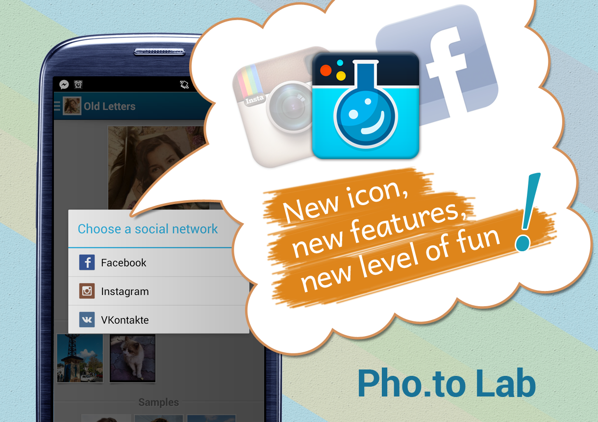 Promo banner showing the new icon of Pho.to Lab