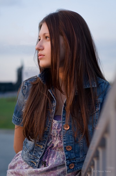 Girl at diffused light